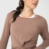 Polera Mujer Modal Aloe Café  ClaroBsoul