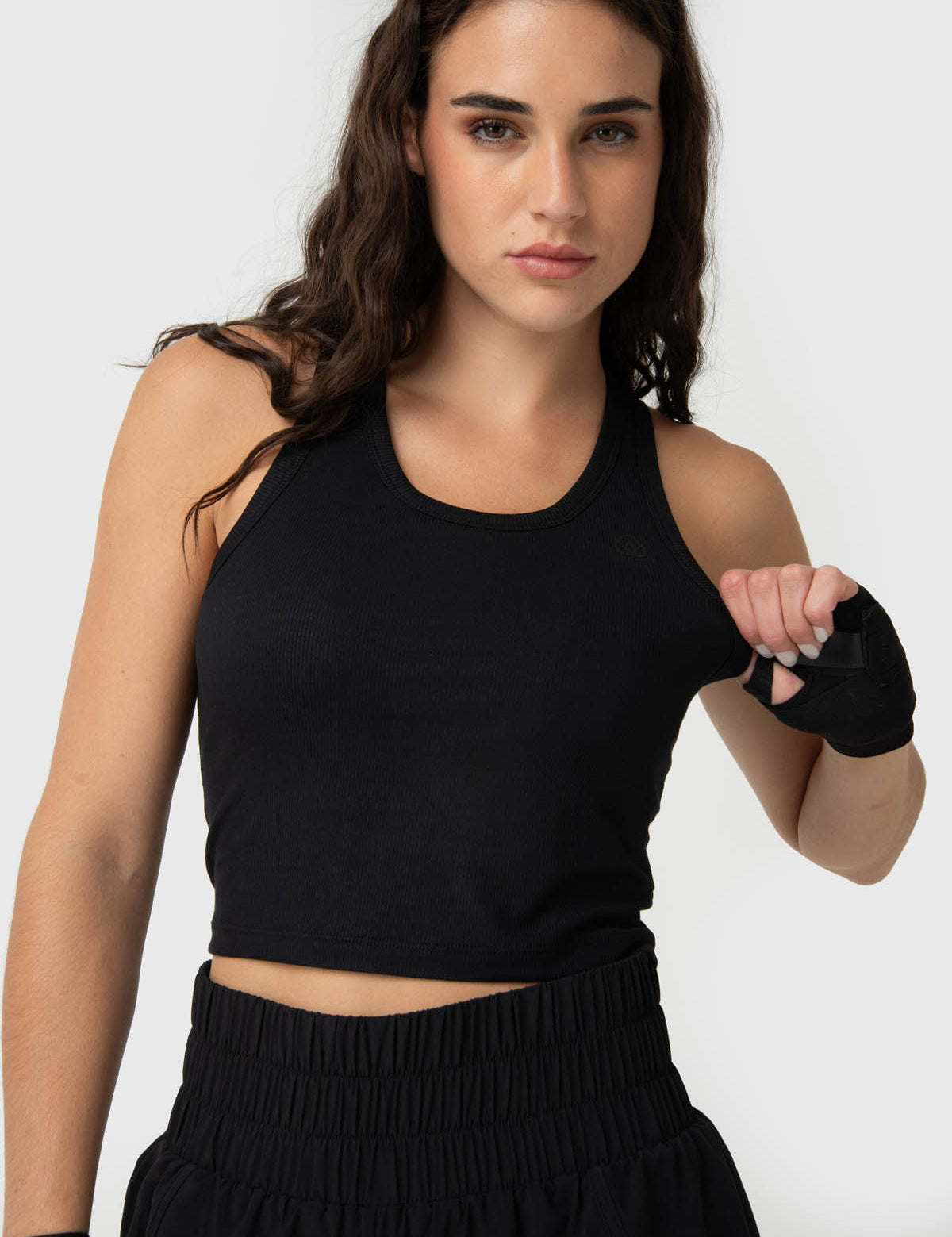 Polera Mujer Modal Rib Aloe Negro Bsoul