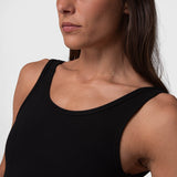 Vestido Long Dress Aloe Negro Bsoul