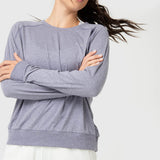 Polerón Mujer Crew Neck Morado Bsoul