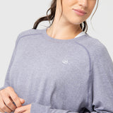 Polerón Mujer Crew Neck Morado Bsoul