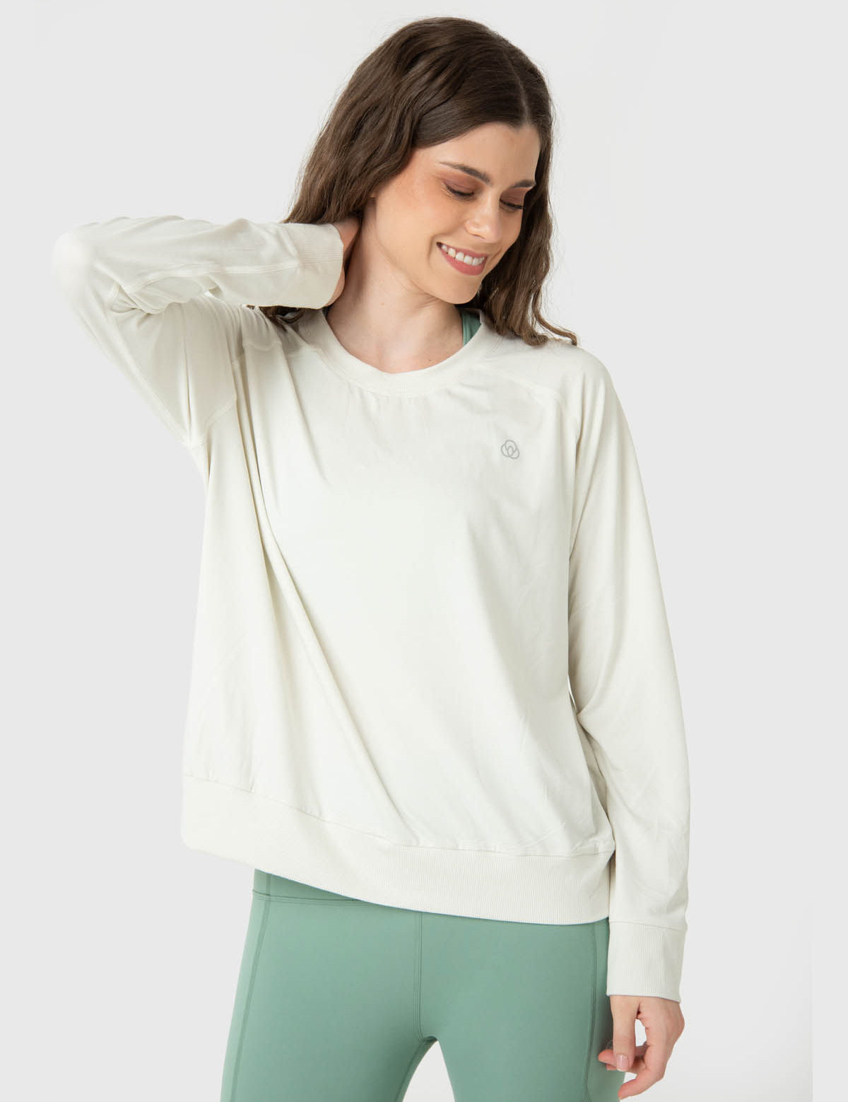 Polerón Mujer Crew Neck Crudo Bsoul