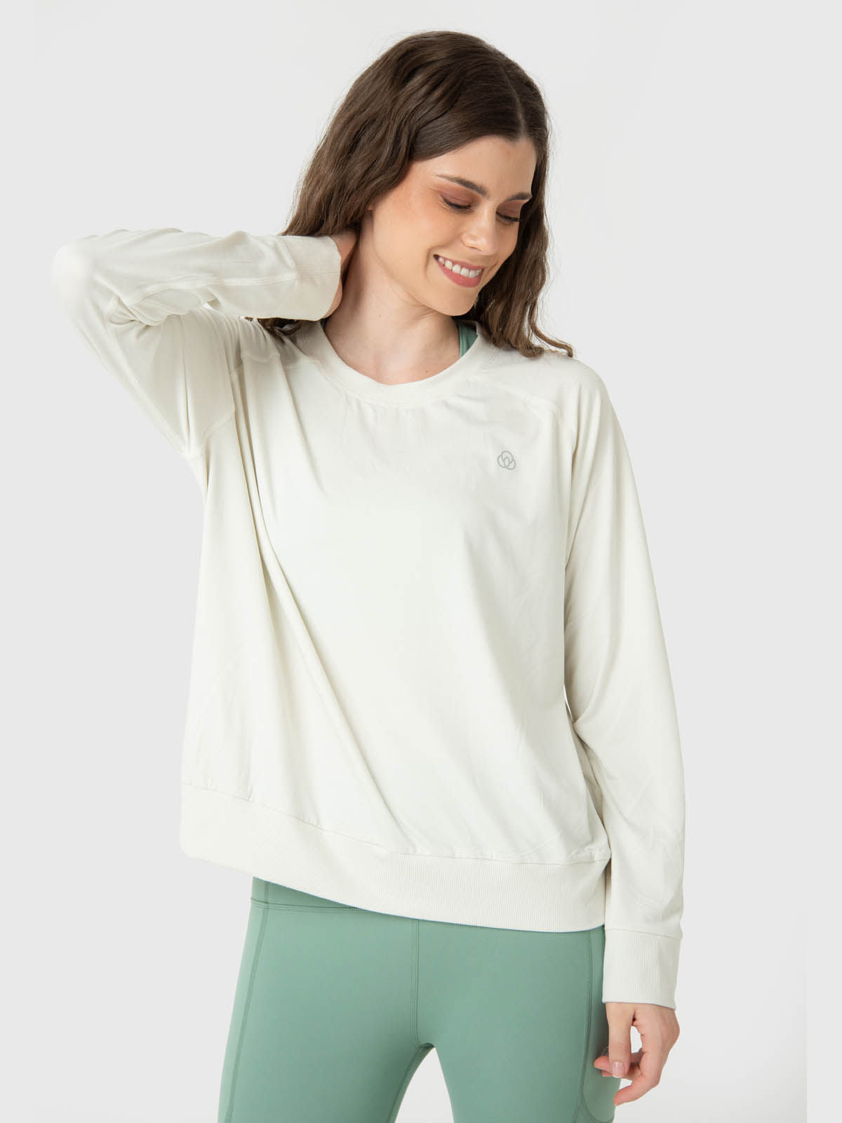 Polerón Mujer Crew Neck Crudo Bsoul