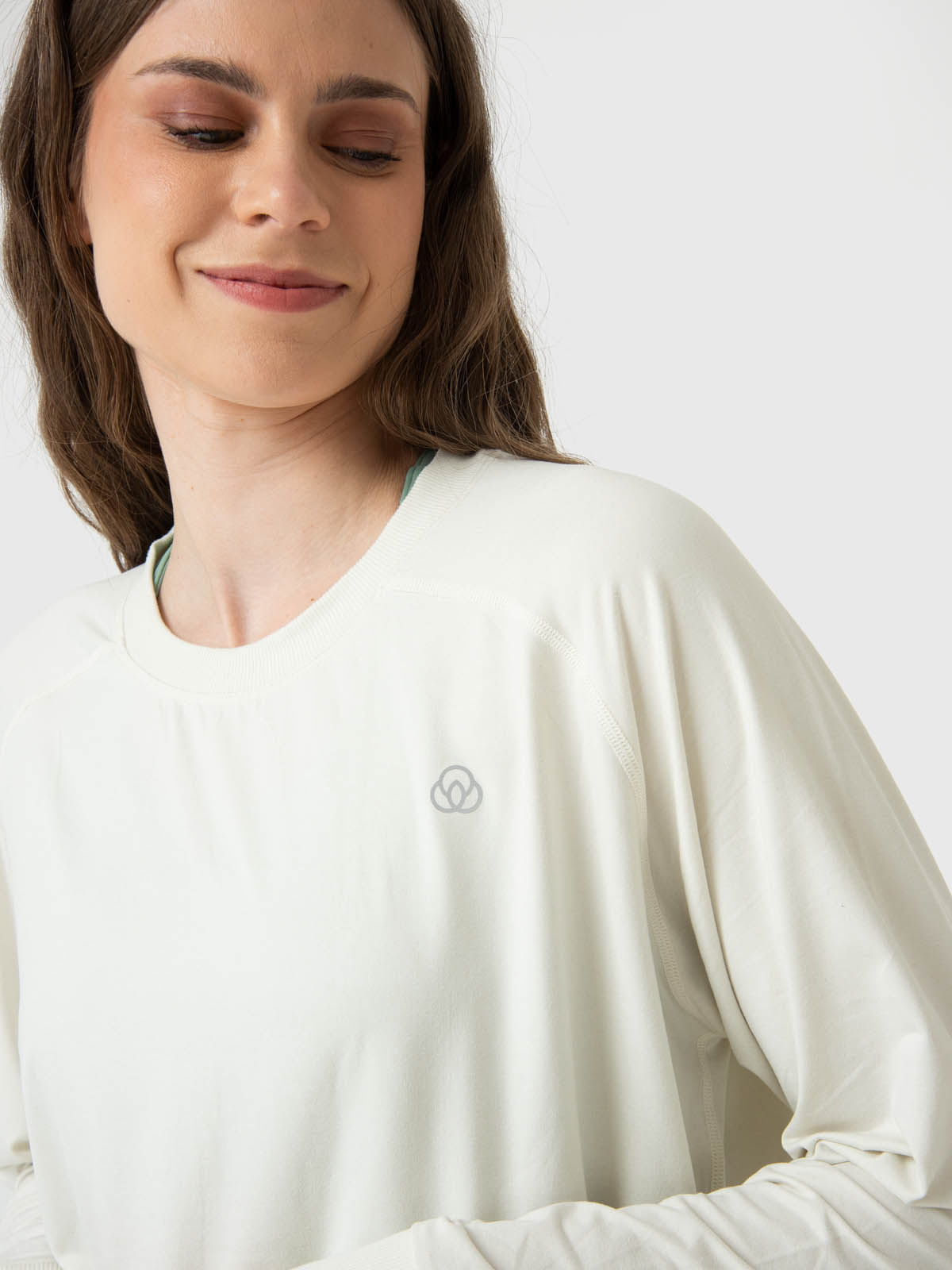 Polerón Mujer Crew Neck Crudo Bsoul