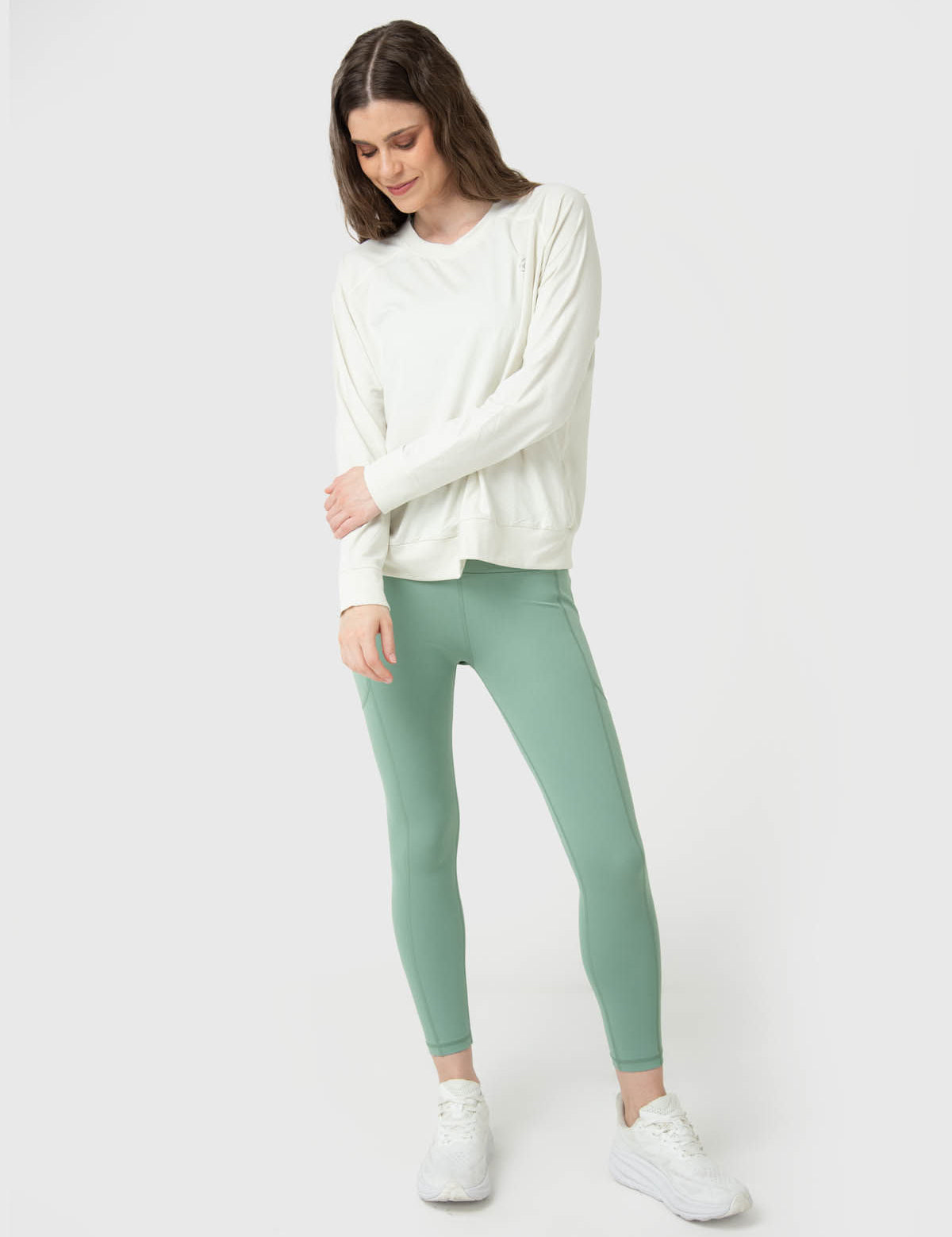 Polerón Mujer Crew Neck Crudo Bsoul