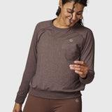 Polerón Mujer Crew Neck Café Bsoul
