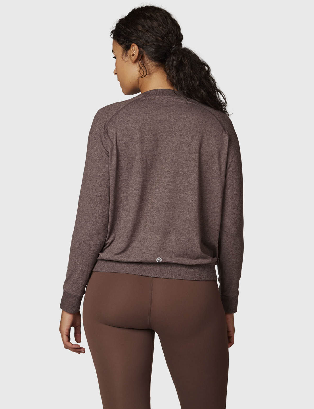 Polerón Mujer Crew Neck Café Bsoul