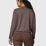Polerón Mujer Crew Neck Café Bsoul