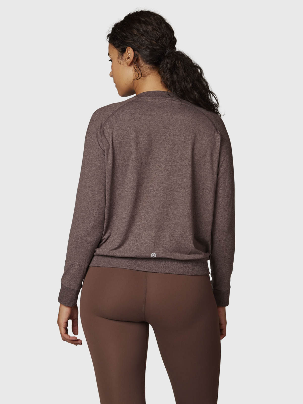 Polerón Mujer Crew Neck Café Bsoul