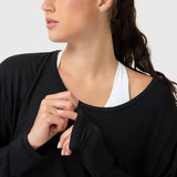Polera Mujer Twist-Back Negra Bsoul