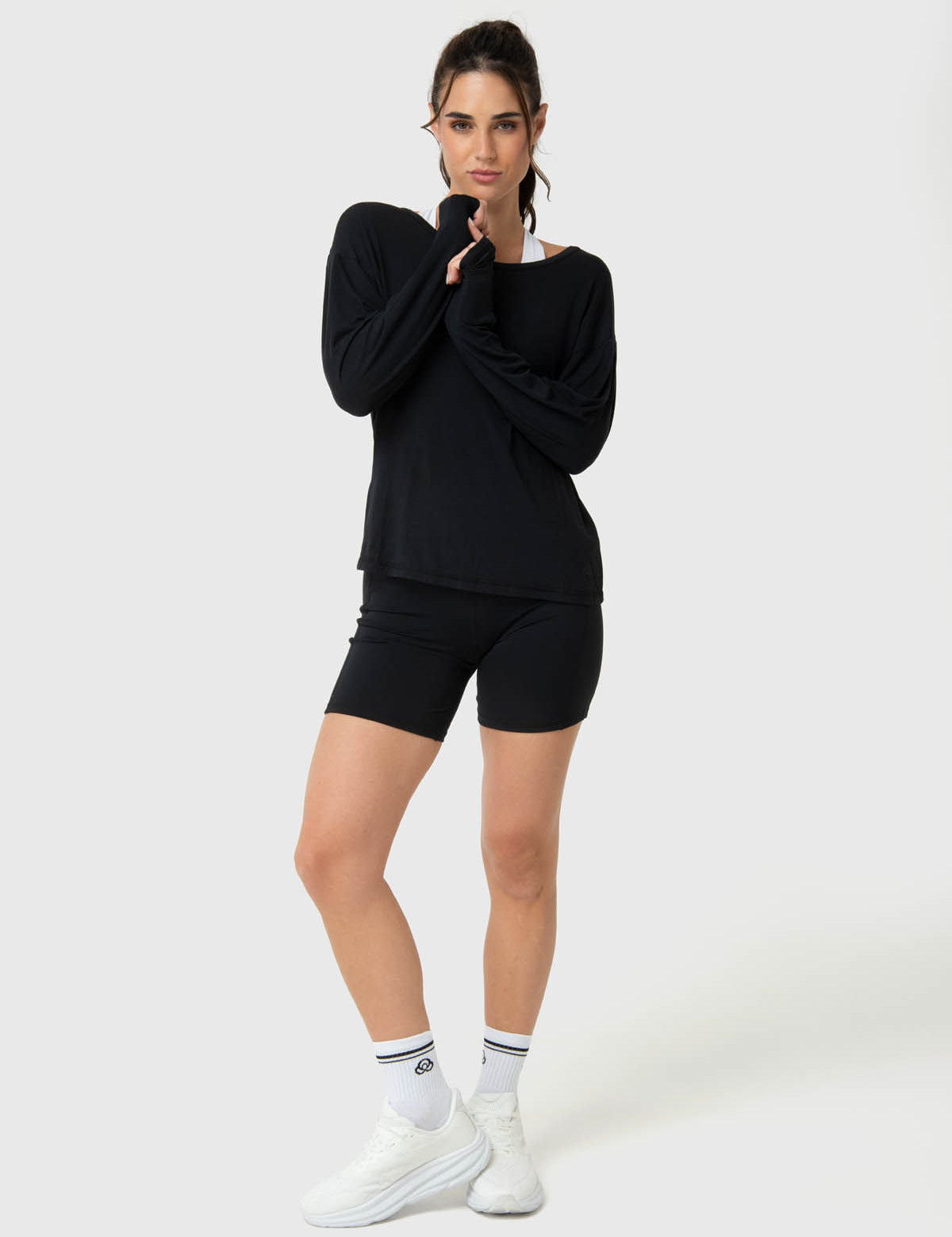 Polera Mujer Twist-Back Negra Bsoul