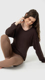 Polera Mujer Twist-Back Café Bsoul