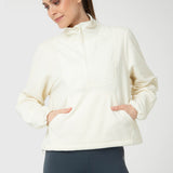 Polerón Mujer Mid Zip Crudo Bsoul
