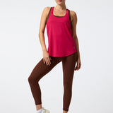 Polera Training Tank Aloe Fucsia Bsoul