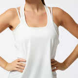 Polera Training Tank Aloe Blanca Bsoul