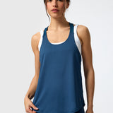 Polera Training Tank Aloe Azul Bsoul