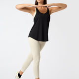 Polera Sin Mangas Training Tank Aloe Negra Bsoul