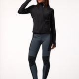 Polerón Full Zip Rec Negro Bsoul