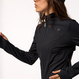 Polerón Full Zip Rec Negro Bsoul