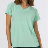Polera V Neck Ali Rec Turquesa Bsoul