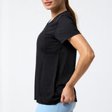 Polera V Neck Ali Rec Negra Bsoul
