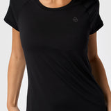Polera Round Neck Rec Negra Bsoul