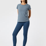 Polera Round Neck Rec Azul Bsoul