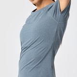 Polera Round Neck Rec Azul Bsoul