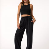 Pantalón Modal Vera Aloe Negro Bsoul