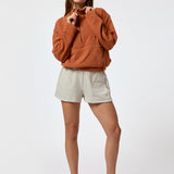 Polerón Funnel-Neck Half Zip Naranjo Bsoul