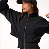Polerón Crop Modal Vera Aloe Negro Bsoul