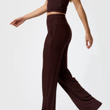 Pantalón Rib Modal Rec Café Oscuro Bsoul
