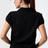 Polera Polo Pique Aloe Negra Bsoul