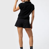 Polera Polo Pique Aloe Negra Bsoul