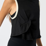 Polera Tank Lola Aloe Negro Bsoul