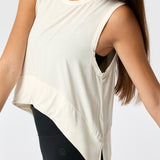 Polera sin mangas Modal Vest Aloe Crudo Bsoul