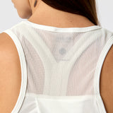 Polera Tank Mesh Rec Blanca Bsoul