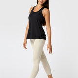 Polera Tank Mesh Rec Negra Bsoul