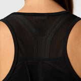 Polera Tank Mesh Rec Negra Bsoul