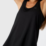 Polera Tank Mesh Rec Negra Bsoul