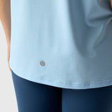 Polera V Neck Rec Celeste Bsoul