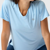 Polera V Neck Rec Celeste Bsoul