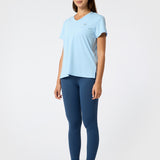 Polera V Neck Rec Celeste Bsoul