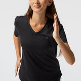 Polera V Neck Rec Negra Bsoul