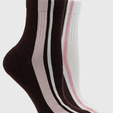 Calcetines 2 Pack Lia Wine/White Bsoul