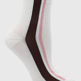 Calcetines 2 Pack Lia Wine/White Bsoul