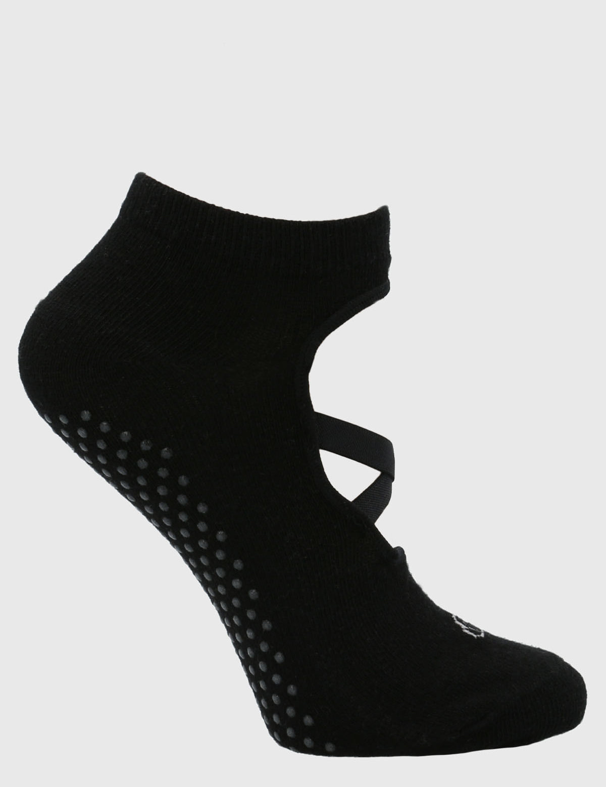 Calcetin Pilates Mujer Active Grip Negro Bsoul