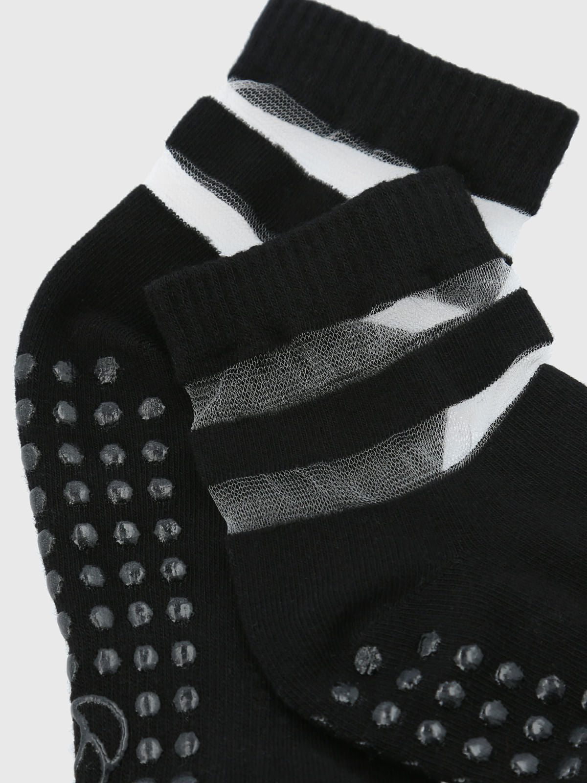 Calcetin Mujer Low Cut Studio Negro Bsoul