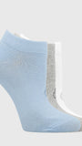 Calcetin Mujer 3 Pack Body II Gris/Blanco/Celeste Bsoul