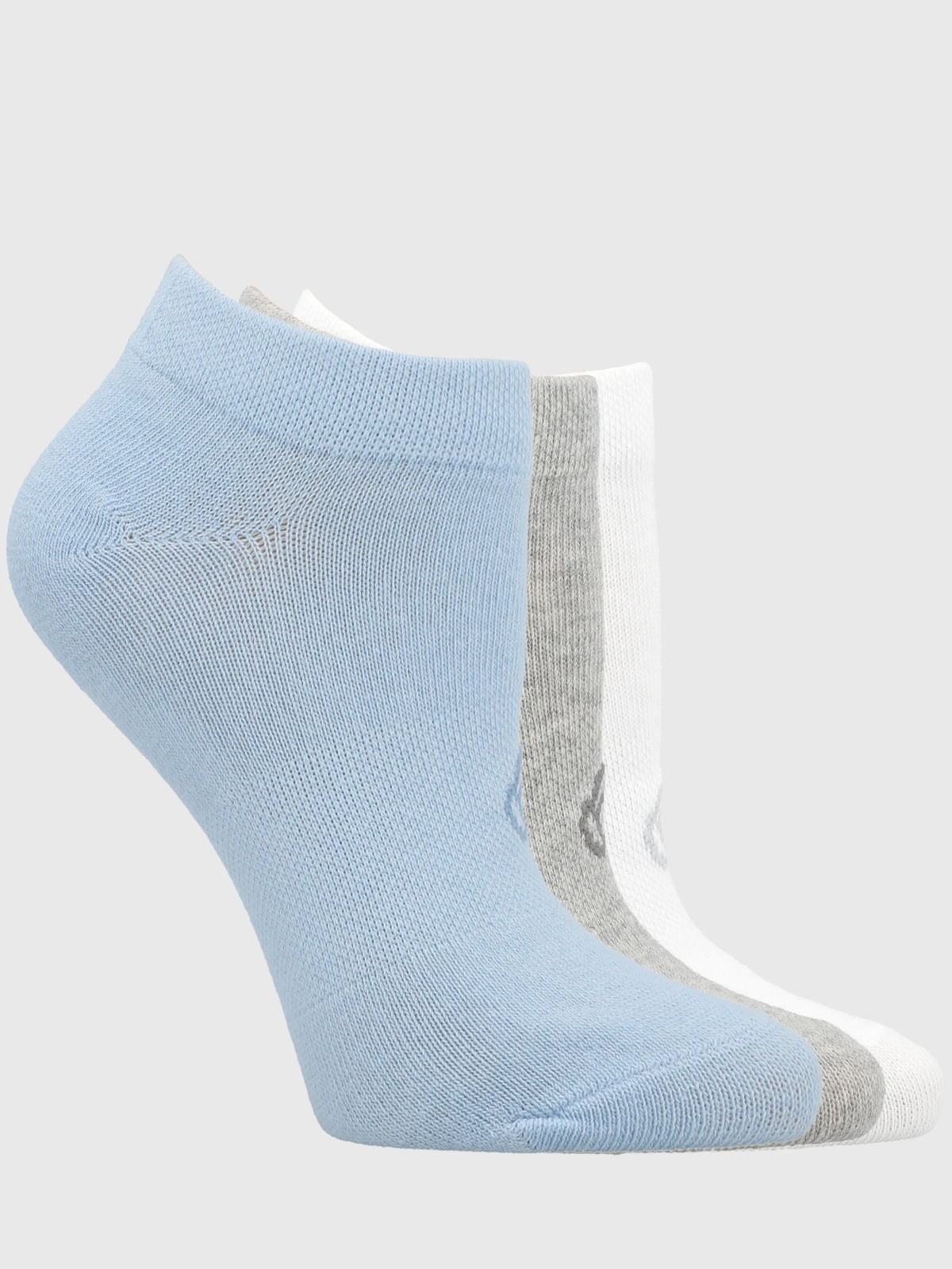 Calcetin Mujer 3 Pack Body II Gris/Blanco/Celeste Bsoul